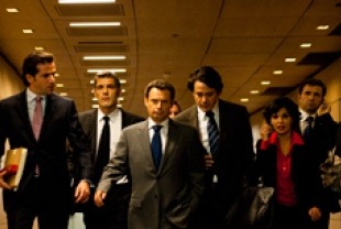 Denis Podalydes as Nicolas Sarkozy and entourage