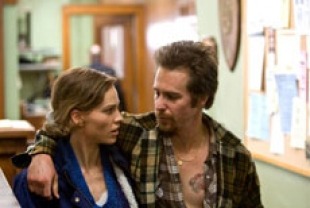 Hilary Swank and Sam Rockwell, sister and brother