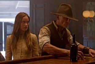 Olivia Wilde as Ella and Daniel Craig as Jake