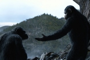 Toby Kebbell as Koba and Andy Serkis as Caesar