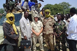 Brian Steidle with the African Union observer team
