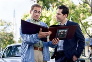 Steve Carell as Barry and Paul Rudd as Tim