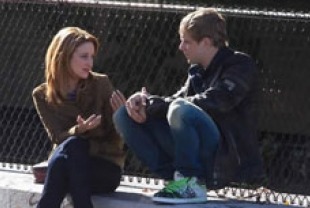 Andrea  Riseborough as Nina and Max Thieriot as Kyle