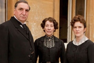 Jim Carter as Carson, Phyllis Logan as Mrs. Hughes and as Siobhan Finneran as O'Brien
