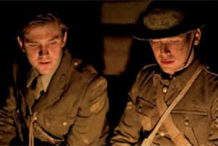 Dan Stevens as Matthew and Rob James-Collier as Thomas