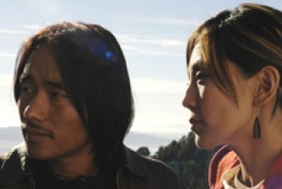 Tenzin Jigme as Jigme and Tenzin Cokyi Gyatso as Karma