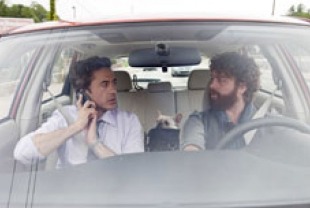 Robert Downy, Jr. as Peter and Zach Galifianakis as Ethan