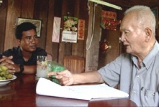 Thet Sambath and Nuon Chea