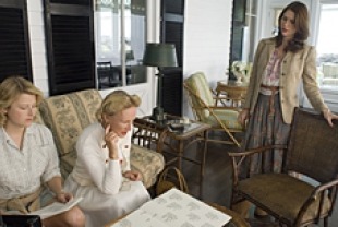 Mamie Gummer as Lila, Glenn Close as Mrs. Wittenborn, and Claire Danes as Ann