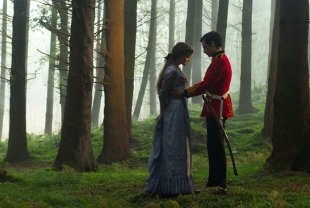Carey Mulligan as Bathsheba and Tom STurridge as Frank