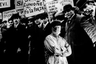 Lawrence Ferlinghetti at Ellis Island