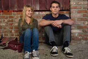 Britt Robertson as Aubrey and Dylan O'brien as Dave