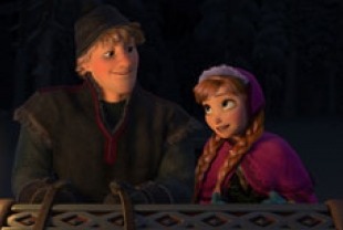 Jonathan Groff as Kristoff and Kristen Bell as Anna