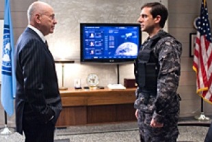 Alan Arkin as the Chief and Steve Carell as Maxwell Smart