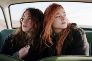 Alice Englert as Rosa and Elle Fanning as Ginger
