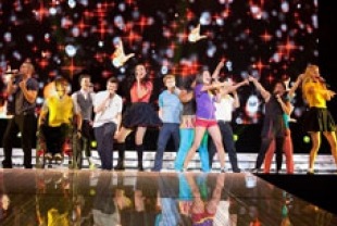 The cast of Glee