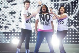 Chris, Amber and Jenna of Glee
