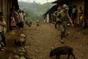 Guatemalan Army Soldiers at Finca La Perla