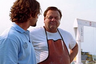 David Fumero as Benicio and Paul Sorvino as Catch Turner