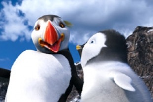 The Mighty Sven, voiced by HANK AZARIA; and Erik, voiced by Ava Acres