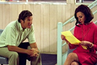 Richard Gere as Clifford Irving and Hope Davis as Andrea Tate