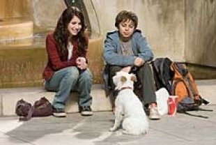Emma Roberts as Andi, Jake T. Austin as Bruce, and Friday
