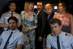 standing (l-r):Javier Cámara as Joserra, Cecilia Roth as Norma, Jose Maria Yazpik as Infante, Jose Luis Torrijo as Sr. Mas and  Lola Duenas as Bruna/seated: Hugo Silva as Benito and Antonio de la Torre as Alex