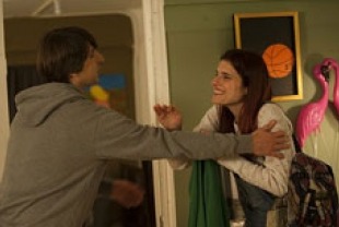 Demetri Martin as Louis and Lake Bell as Carol