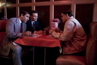 Scott Bakula as Brian Shepard, Joel McHale as Bob Herndon, and Matt Damon as Mark Whitacre