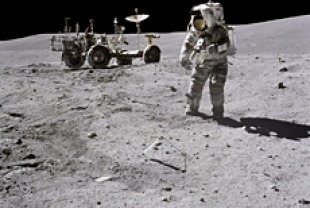 NASA buggy on the Moon
