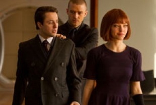 Vincent Kartheiser as Philippe Weis, Justin Timberlake as Will Salas and Amanda Seyfried as Syliva