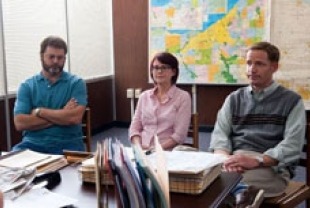 Nick Offerman as Frank, Megan Mullally as Mrs. Keenan and Marc Evan Jackson as Mr. Keenan