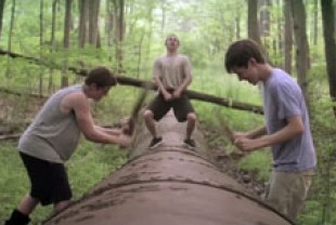 Gabriel Basso as Patrick, Moises Arias as Biaggio and Nick Robinson as Joe