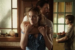 Kate Winslet as Adele, Josh Brolin as Frank and Gattlin Griffith as Henry