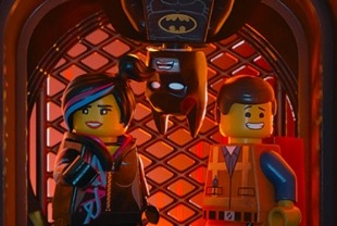 Elizabeth Banks as Wyldstyle, Chris Pratt as Emmet and Will Arnett as Batman