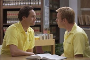 Jim Carrey as Steven Russell and Ewan McGregor as Phillip Morris