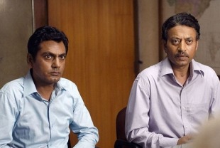 Nawazuddin Siddiqui as Shaikh and Irrfan Khan as Saajan