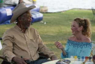 Morgan Freeman as Monte and Virginia Madsen as Charlotte