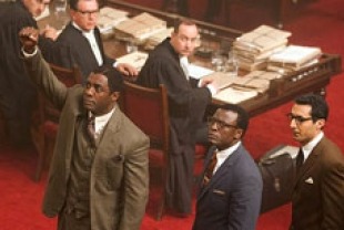 Idris Elba as Mandela, Tony Kgoroge as Walter and Riaad Moosa as Ahmed