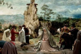 A scene from The Mill and The Cross