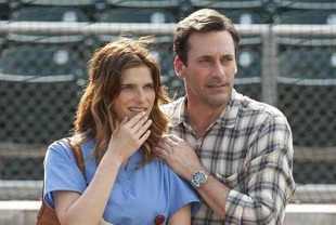 Lake Bell as Brenda and Jon Hamm as JB