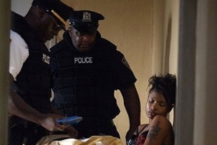Adewale Akinnuoye-Agbaje as Sergeant Pike and Jennifer Hudson as Gloria