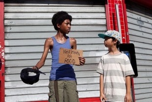 Skylan Brooks as Mister and Ethan Dizon as Pete