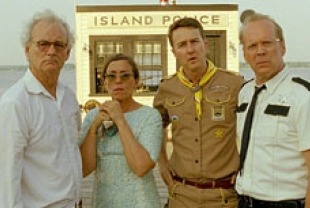 Bill Murray as Mr. Bishop, Francis McDormand as Mrs. Bishop, Ed Norton as Scout Master Ward and Bruce Willis as Captain Sharp