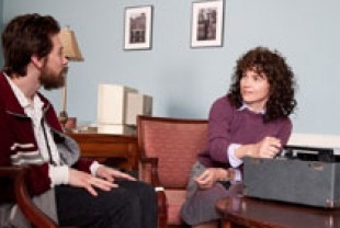 Lou Taylor Pucci as Gabriel Sawyer and Julia Ormond as Dianne Daly