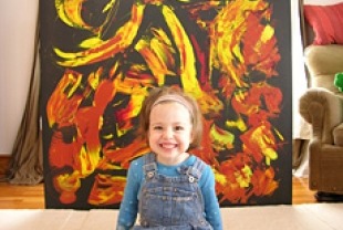 Maria and her painting