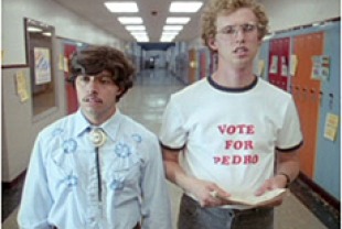 Efren Ramirez as Pedro and Jon Heder as Napoleon Dynamite