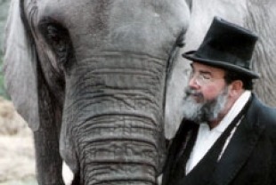 Flora and ringmaster David Balding 