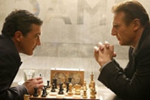 Antonio Banderas as Ralph and Liam Neeson as Peter