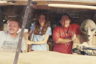 Nick Frost as Clive Gollings, Kristin Wiig as Ruth Buggs, Simon Pegg as Graeme Willy and Paul